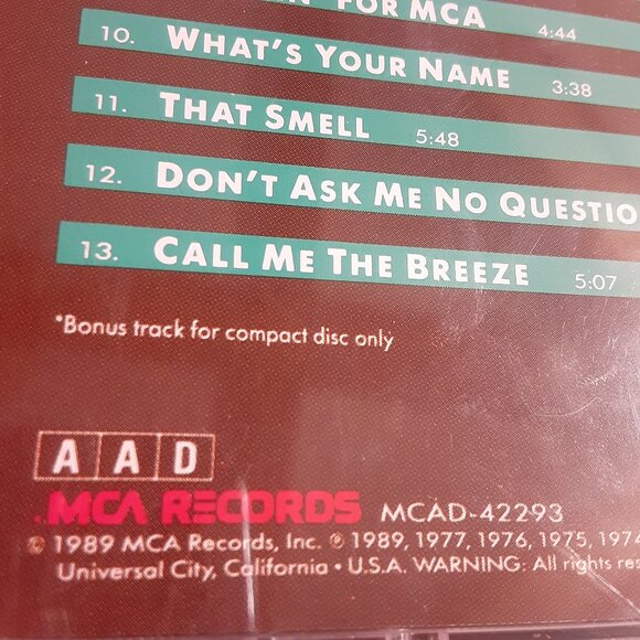 Lynyrd Skynyrd Greatest Hits CD MCA 1989 - Picture 3 of 6